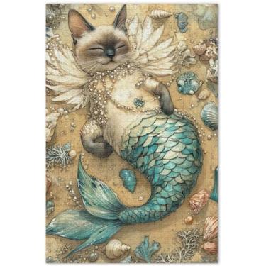 Imagem de Unicórnios roxos, cenário fantástico, quebra-cabeças para adultos, 500 peças, presentes personalizados, exclusivos, quebra-cabeça, arte, pintura, 50 x 35 cm