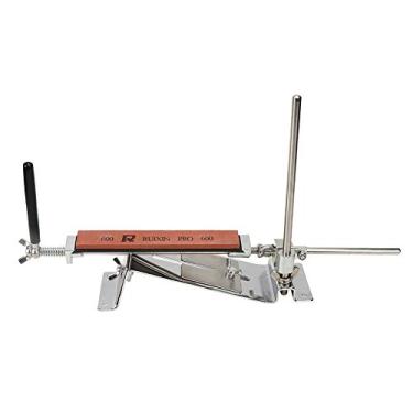 Imagem de QANYEGN Afiador de facas, kit de afiar facas com 4 pedras de afiar, ângulo fixo, ferramenta de afiar facas de cozinha para várias pedras de amolar