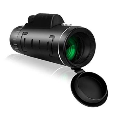 Imagem de Telescópio monocular, telescópio monocular de alta potência 40 x 60 de alta potência para observação de pássaros com bússola adaptador de smartphone e tripé para observação de pássaros, acampamento