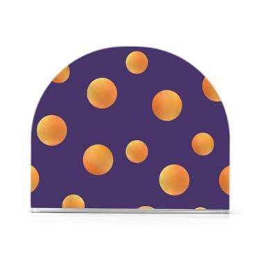 Imagem de Porta-guardanapos de acrílico de bolinhas de Halloween, suporte de toalha de papel de mão em forma de U, suporte de guardanapo vertical