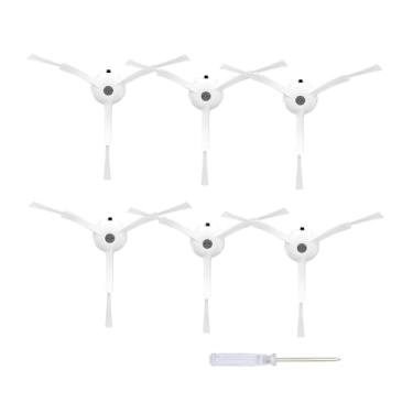 Imagem de Pacote com 10 escovas laterais para Roborock, peças de reposição para Roborock S8 Pro Ultra, S7 Max Ultra, Qrevo, Qrevo Slim, S7 MaxV/S7/Q7Max/Q8 Max/S8/Q7/Q5/S6/S5/S4/E4/E3/E2 Seires Robot (branco)