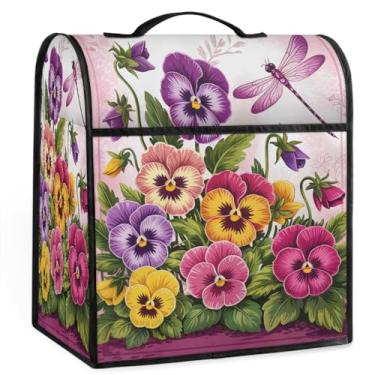 Imagem de Capa de misturador de auxílio de cozinha de mola de flor rosa para batedeira de 6 a 8 litros de auxílio de cozinha resistente à poeira capas protetoras de armazenamento capas de eletrodomésticos para