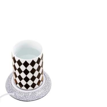 Imagem de GLOGLOW Aquecedor de Bebidas Alimentares Aquecedor de Copos USB, Almofada Aquecedora de café de Grãos de Madeira de Nogueira, Mantém a Temperatura de até 176 ° F, Alimentado por 5 W, para Talheres