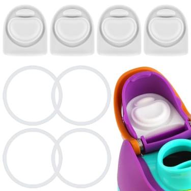 Imagem de ZONBBEE Rolha de substituição e anel de vedação O de silicone compatível com Owala FreeSip 680 g, tampa de anéis de borracha de vedação superior de garrafa para Owala 16/19/24/32/1,134 g Acessórios de