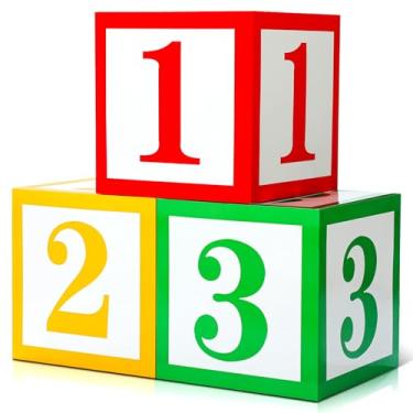 Imagem de Kolldenn 3 peças 123 amigos decorações de festa de rua decoração ABC alfabeto festa caixa de balão inspirar desenho animado história decoração para festa de aniversário