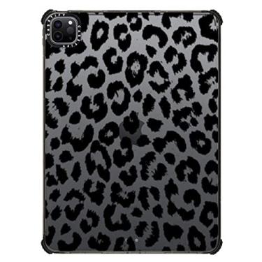 Imagem de CASETiFY Capa Impact para iPad Pro 11 polegadas (3ª/4ª geração) - Estampa de leopardo preto transparente - preto transparente