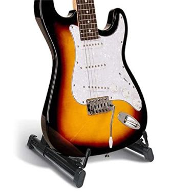 Imagem de Generic Dobrável Estável um Quadro Suporte de Guitarra para Guitarra Folk Ensino Uso Doméstico Portátil Liga Alumínio Abs Uma Forma Rack