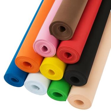 Imagem de 10 cores 10 peças de espuma EVA cosplay, fazendo folhas de espuma de 2 mm para artesanato, 49" x 13,5" com alta densidade 86 kg/m3 para projeto de fantasia de carft DIY (2 mm 10 cores)