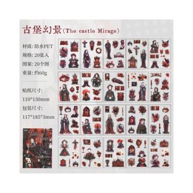 Imagem de Adesivos Decorativos Góticos De Vampiro 20 80 Folhas Para Laptop Diári