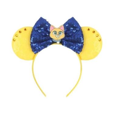 Imagem de Tiara De Glitter Minnie Mouse Para Meninas Com Laço De Lantejoulas Ace