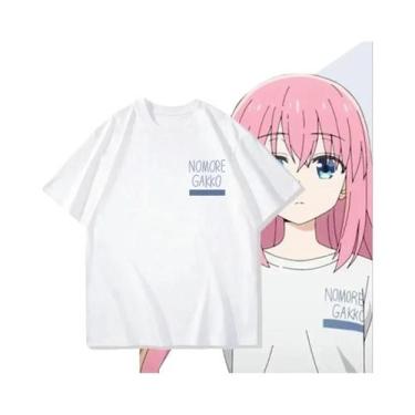 Imagem de Camiseta Oversized De Anime Bocchi the Rock Com Estampa De Música, Cam