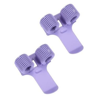 Imagem de PATIKIL 2 peças de clipe de caneta, 2 furos, clipe de metal, portátil, organizador universal para caderno, diário, escritório, escritório, escritório, prancheta, quadro branco, roxo