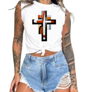 Imagem de Cropped T-Shirts Feminino Estampado Várias Estampas 49 - megan basic, 