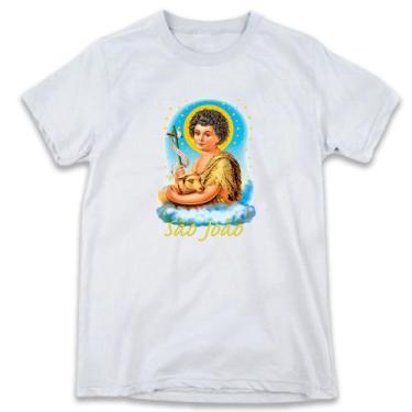 Imagem de 1 Camiseta São João Batista Menino Nuvens Santo Religião - W3artestamp