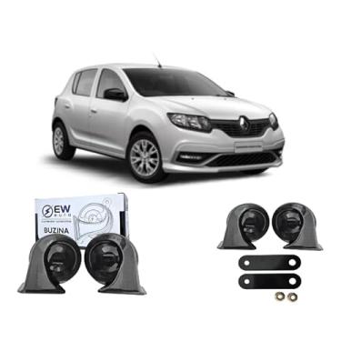 Imagem de BUZINA AUTOMOTIVA CARACOL (PAR) GRAVE/AGUDO PARA SANDERO 2015 >2020 - TIGER AUTO