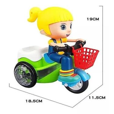 Imagem de Brinquedo Moto Triciclo Menino ou Menina Empina Gira 360 Luzes E Sons 