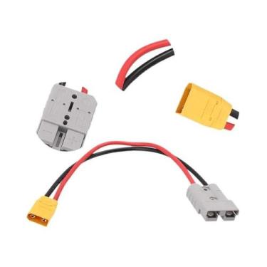 Imagem de Cabo Adaptador Conector De Energia Anderson 50Amp 600V Macho Fêmea 10A