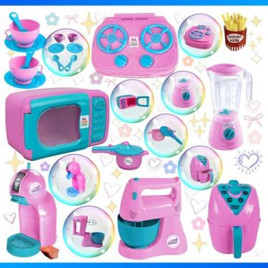 Imagem de Kit Cozinha Completa Brinquedo Infantil 15pçs O Mais Vendido - Clicand