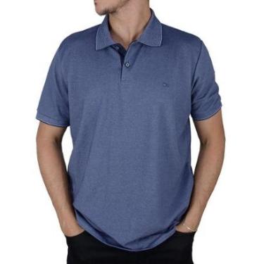 Imagem de Camisa Polo Masculina Ogochi Slim Piquet Marinho - 0075-Masculino