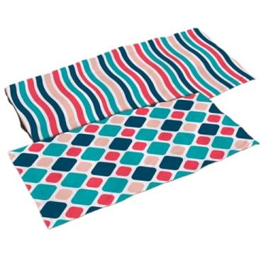 Imagem de Kit 2 Toalha de Praia e Banho Padrão Vibrante para Praia, Piscina,Ideal para Família e Amigos(TO-1005/1003)