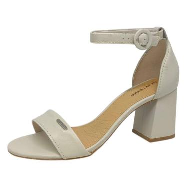 Imagem de Sandália Feminina Salto Médio Couro Conforto Bottero