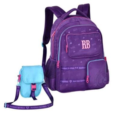 Imagem de Rebecca Bonbon Mochila Costas Escolar Juvenil e Bolsinha Removivel Sho
