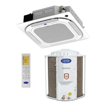 Imagem de Ar Condicionado Split Carrier Cassete 4 Vias Inverter 36.000 BTU/h Quente Frio Monofásico Branco 40KVQD36C5 - 220V
