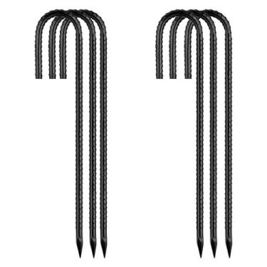 Imagem de Estacas de tierra QNLONG de alta resistencia con gancho en J para vari