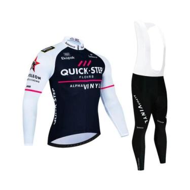 Imagem de Conjunto De Calças E Camisa Térmica De Inverno Para Ciclismo Masculino