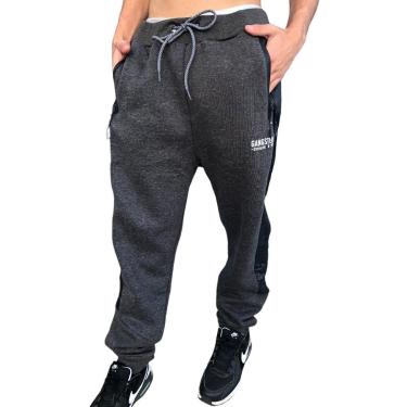 Imagem de Calça De Moletom Masculina Premium Detalhes Do Lado Gangster-Masculino