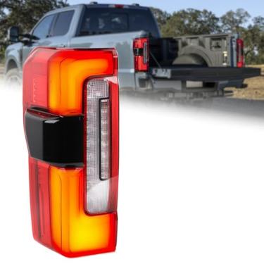Imagem de Duolctrams (Conjunto de lâmpada traseira tipo LED completo compatível com Ford F250 F350 2023-2024 lado esquerdo do motorista com ponto cego