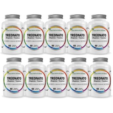 Imagem de Kit Com 10- Magnésio Treonato 60 Capsulas de 600mg Flora Nativa do Brasil-Unissex