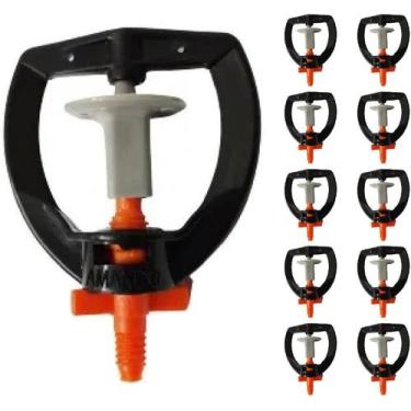 Imagem de Kit 10Und Microaspersor Bailarina Mf2 112 LPH Irrigação Eficiente e Un