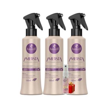 Imagem de Kit 3 Fluido Haskell Ametista Desamareladora 120 ML + Presente Lourre 