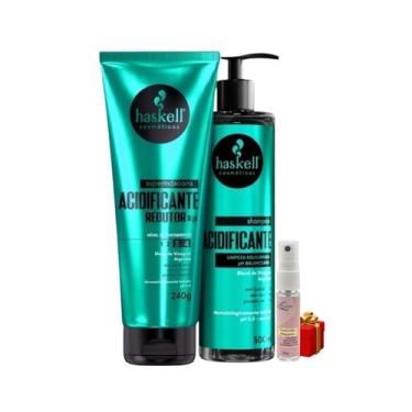 Imagem de Kit Acidificante 1 Shampoo 300ml 1 Supermáscara 240g Haskell + Present