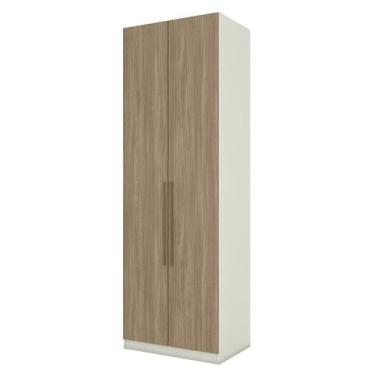 Imagem de Guarda Roupa Modulado Seletto 2 Portas Areia/Jequitibá - Móveis Henn, 