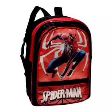 Imagem de Mochila escolar infantil da homem aranha com alça reforçada criança - 