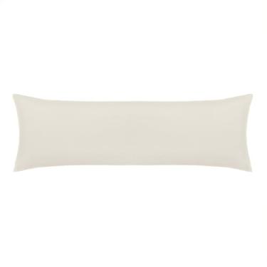 Imagem de Fronha Super Body Pillow Toque Acetinado - Bege Porcelana 50cm x 1,45m