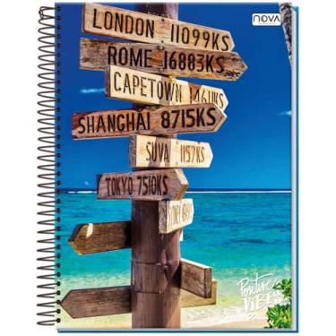 Imagem de CADERNO UNIVERSITÁRIO C/D ESPIRAL 20 MATÉRIAS 400 FLS POSITIVE VIBES