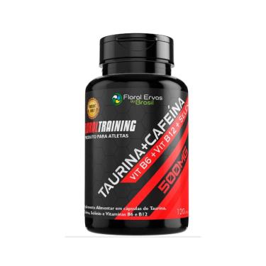 Imagem de Taurina + Cafeína + Vitaminas B 500mg 120 cps Floral Ervas-Unissex