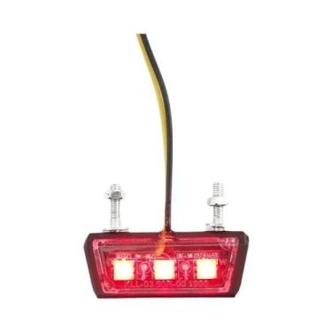 Imagem de Luz De Placa De Licença LED À Prova d'Água 12V Para Motocicleta, Luz T