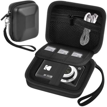 Imagem de PAIYULE Capa Para Câmera Digital Kodak Pixpro Fz55, 45, 53, 43, Wpz2, Também Camkory, Lecran, Vahoiald Vlogging Com Divisórias Armazenáveis Cartões De Memória - Somente Na Caixa