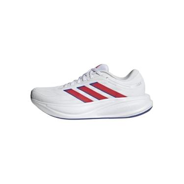 Imagem de adidas Tênis de corrida masculino Response 2, Branco/rubi puro/preto, 41