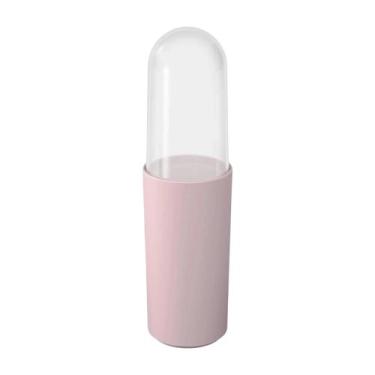 Imagem de Porta Escova de Dentes Coza Com Tampa Serene Rosa Brinox - 13100/3537