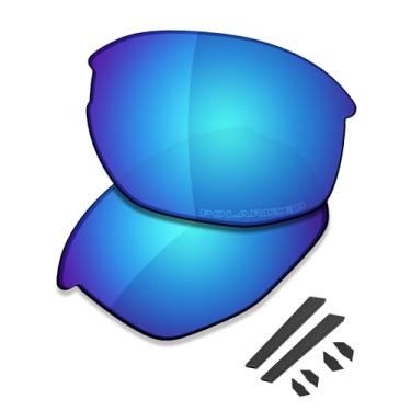 Imagem de SAUCER Lentes de reposição premium e kits de borracha para óculos de sol Oakley Mercenary OO9424 de alta definição - azul glacial polarizado