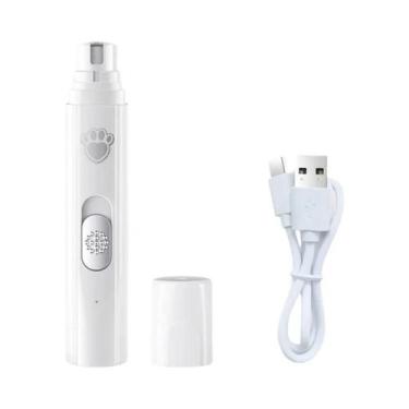 Imagem de Aparador De Unhas Elétrico USB Para Cães E Gatos Com Luz LED 5V 500mAh