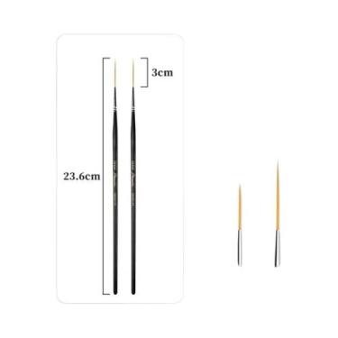 Imagem de Pincéis De Pintura Artística De Ponta Fina Extra Longa Para Modelos Em