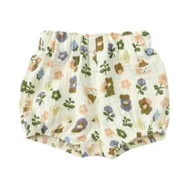 Imagem de Shorts De Verão Para Bebês, Algodão, Linho, Respirável, Desenho Animad