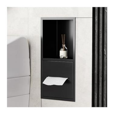 Imagem de Prateleira de nicho de chuveiro de aço inoxidável – Armazenamento de parede embutido à prova d'água para banheiro, cozinha e quarto molhado – Organize xampu, artigos de higiene pessoal e papel