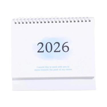 Imagem de Calendário De Mesa Portátil Dobrável 2026, Decoração Para Escritório E